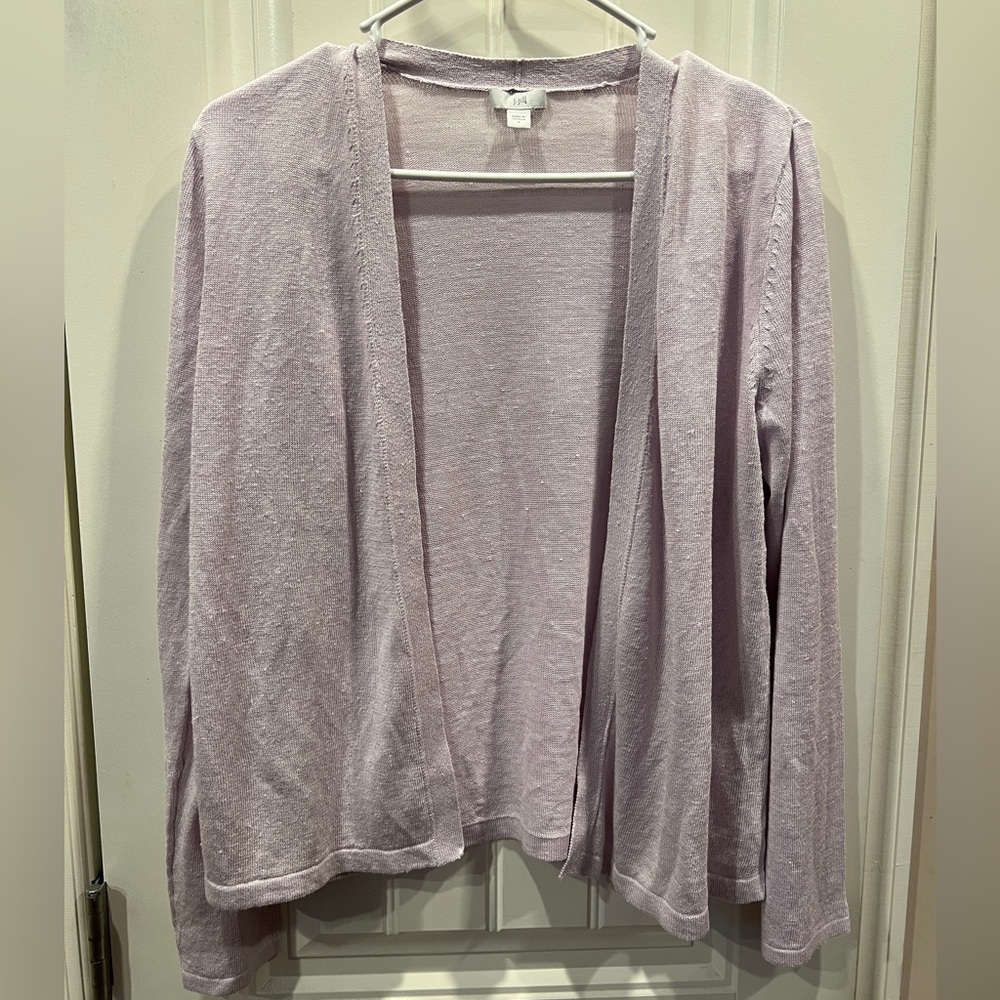 J Jill Purple Lavender Cardigan Sweater Sz Small